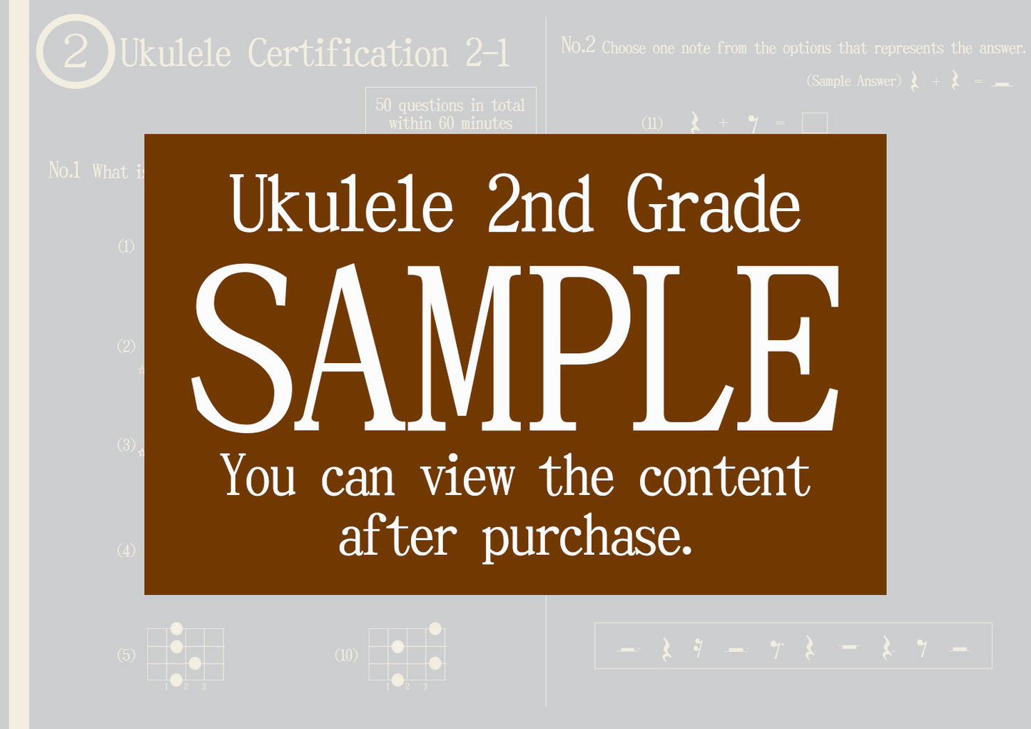 Ukulele Certification 2nd Grade(Professional)