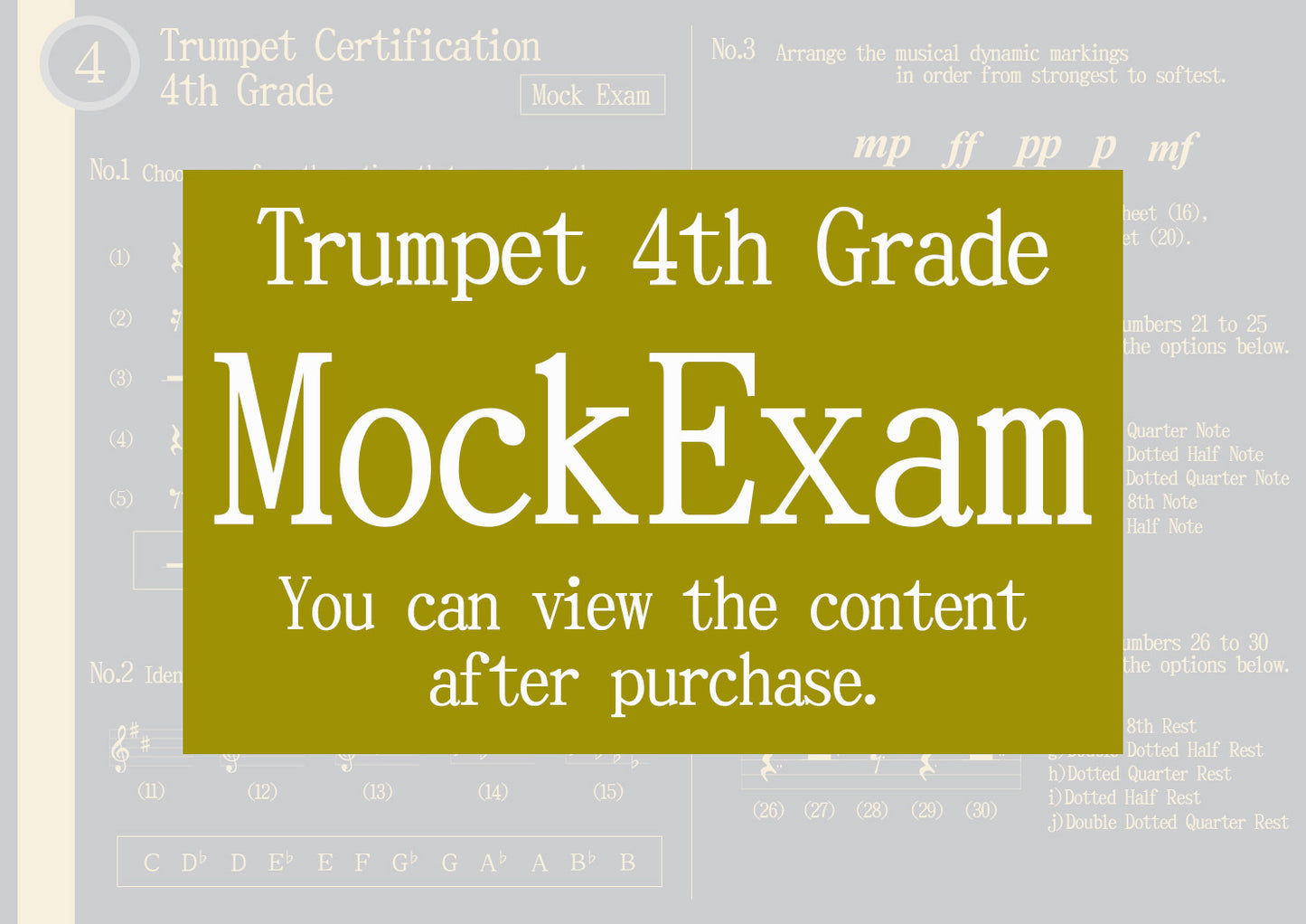 Trumpet Certification Mock Exam All Grade