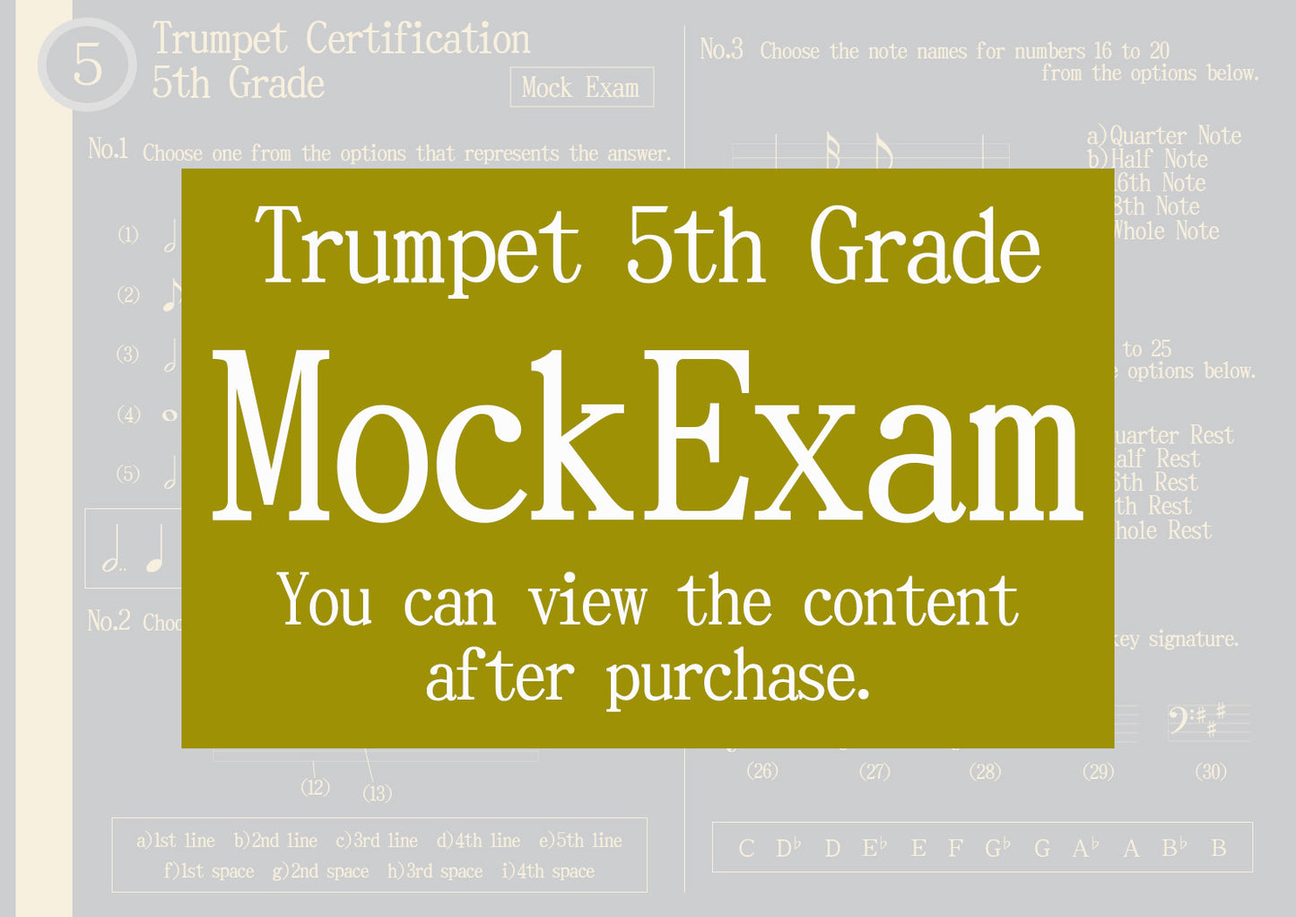 Trumpet Certification Mock Exam All Grade