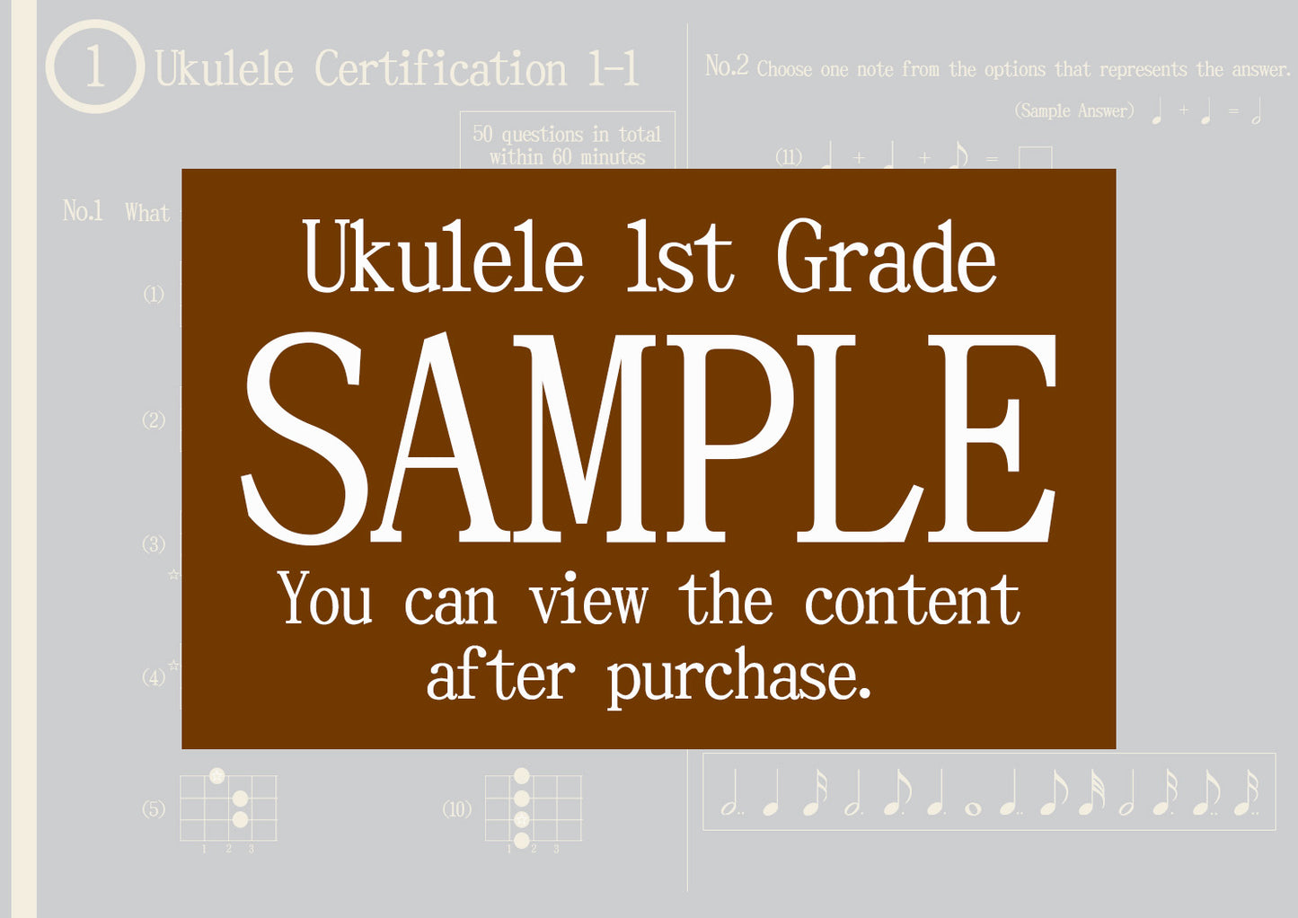 Ukulele Certification 1st Grade(Expert)