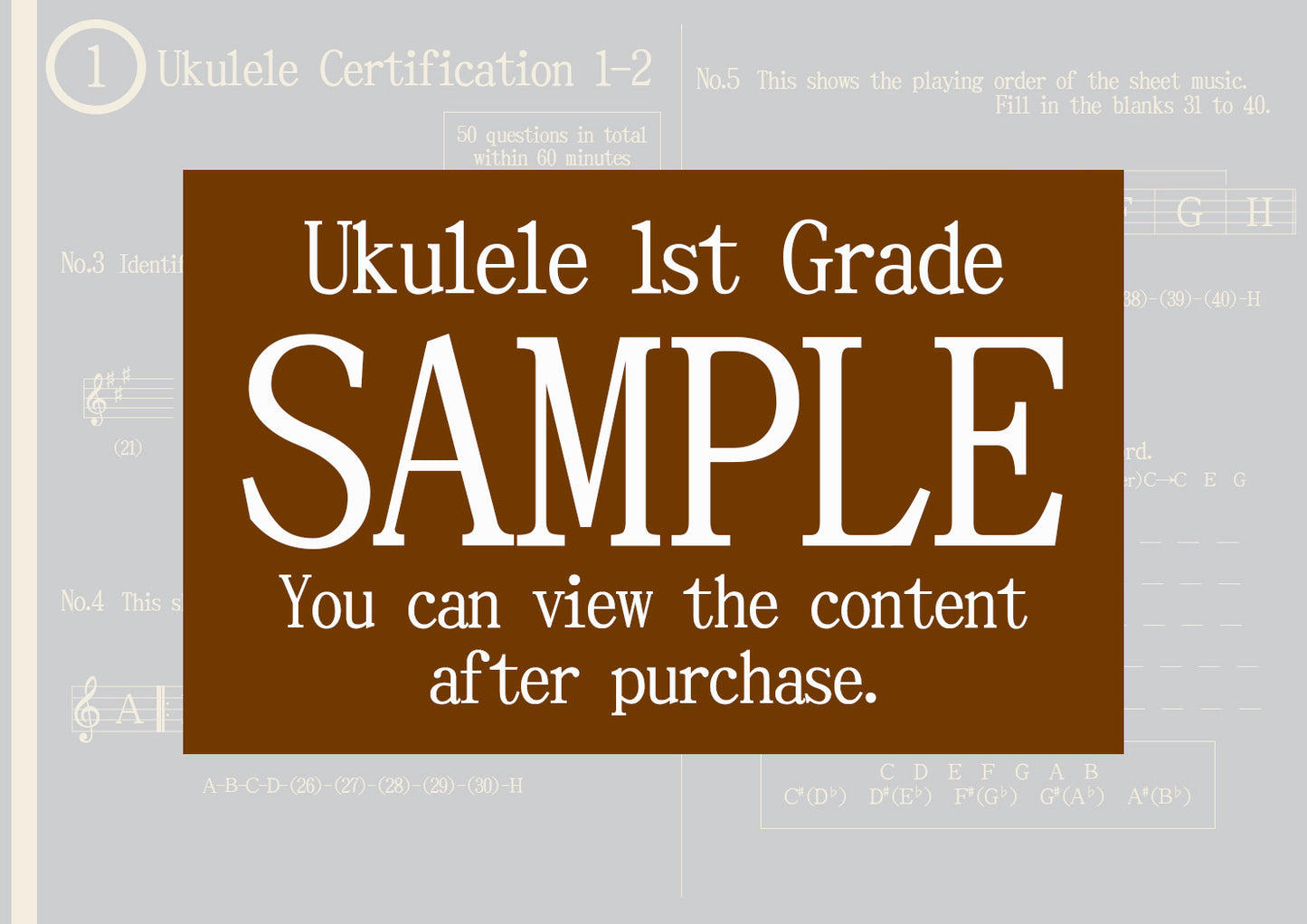 Ukulele Certification 1st Grade(Expert)