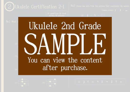 Ukulele Certification 2nd Grade(Professional)